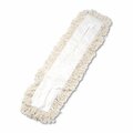 Pinpoint 36 W x 5 D in. Industrial Dust Mop Head Hygrade Cotton - White PI3197865